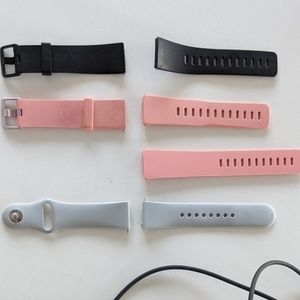 Individual Pink (small and large), gray, or black versa bands.